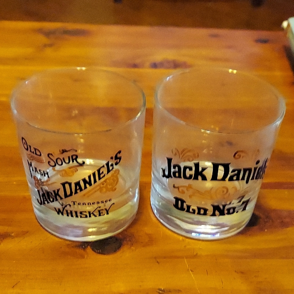 Jack Daniels Whiskey Glass Set - Black